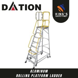 DATION - ALUMINUM ROLLING PLATFORM LADDER